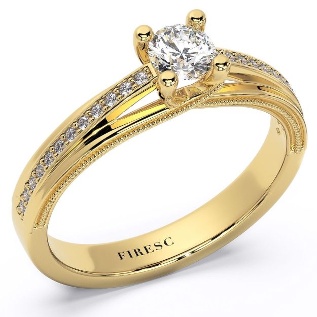 Ring AA433W, 14K Yellow 1